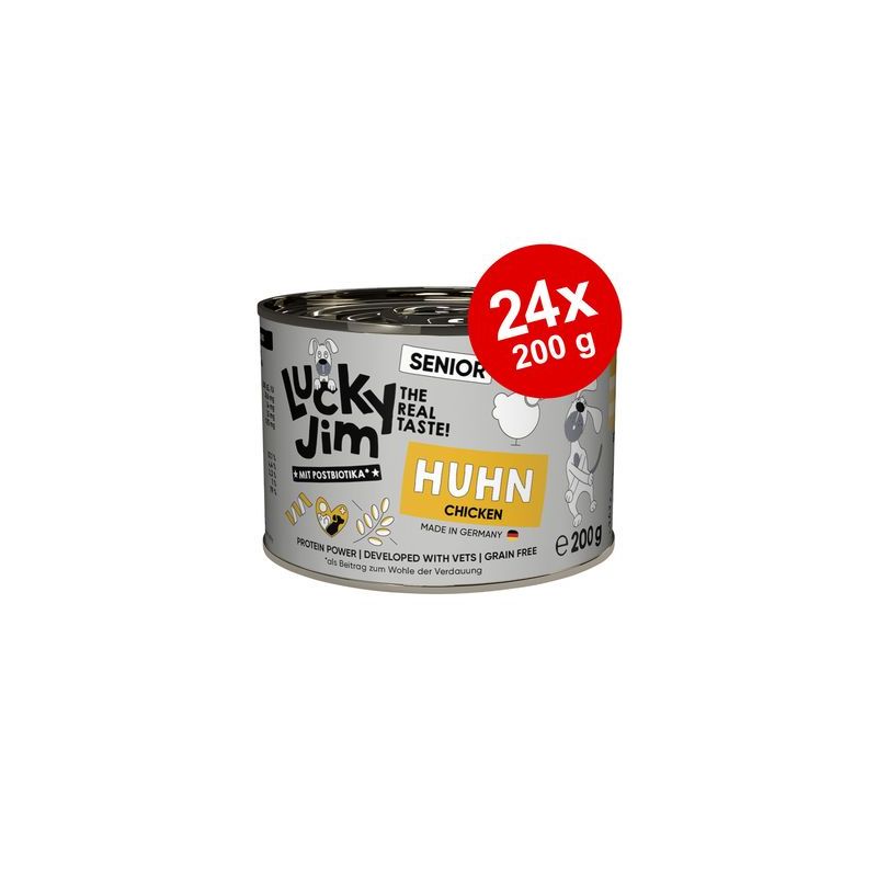Lucky Jim MINI Senior 24 x 200 g voordeelverpakking