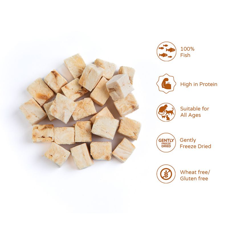 thrive 100% White Fish Freeze-Dried Cat Treats