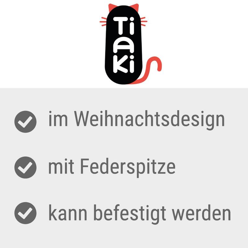 TIAKI Katzenspielzeug Weihnachtsbaum