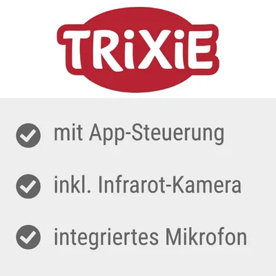 Trixie. Mit App-Steuerung, inkl. Infrarot-Kamera und integriertem Mikrofon.