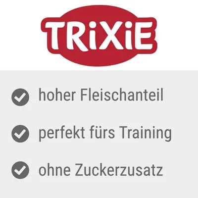TRIXIE, hoher Fleischanteil, perfekt fürs Training, ohne Zuckerzusatz (texte en allemand)