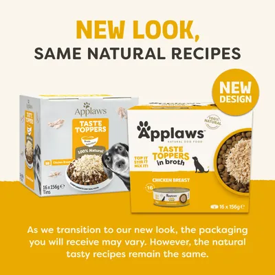 Applaws Taste Toppers in Broth 16 x 156g - Chicken Applaws Taste Toppers in Broth 16 x 156g - Chicken