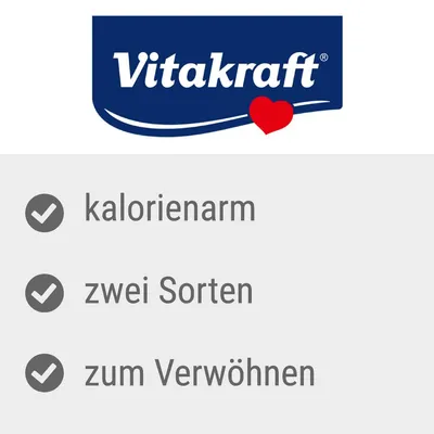 Vitakraft. Niskokalorično, dvije vrste, za maženje.