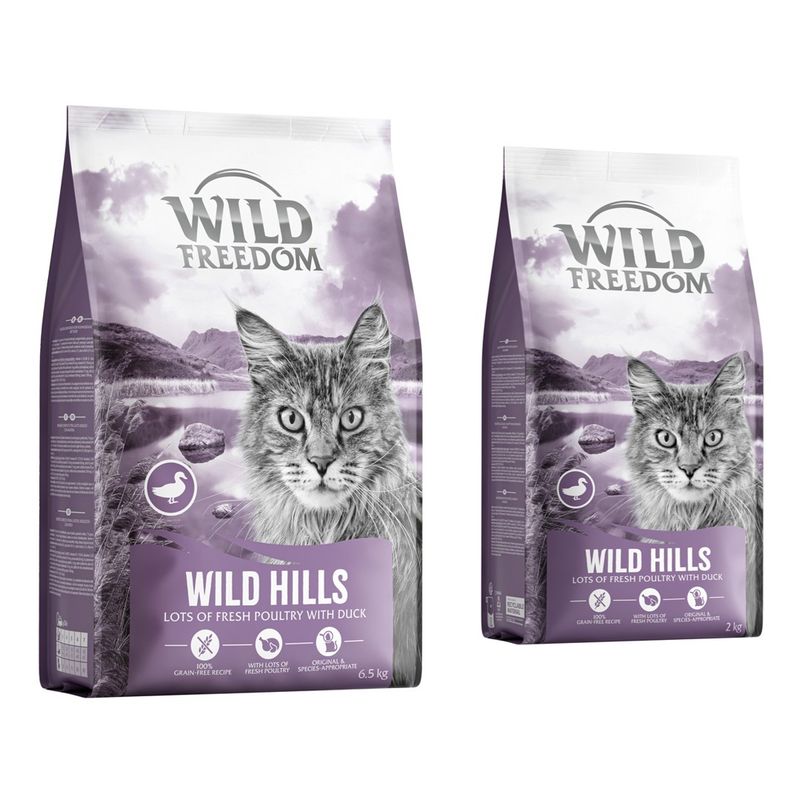 Wild Freedom Wild Freedom Hills Grain_Free Duck Adult Dry Cat Food pet food packaging