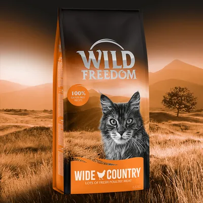 Wild Freedom Wide Country τροφή για γάτες, 6,5 kg, 100% χωρίς δημητριακά με φρέσκο κρέας πουλερικών.