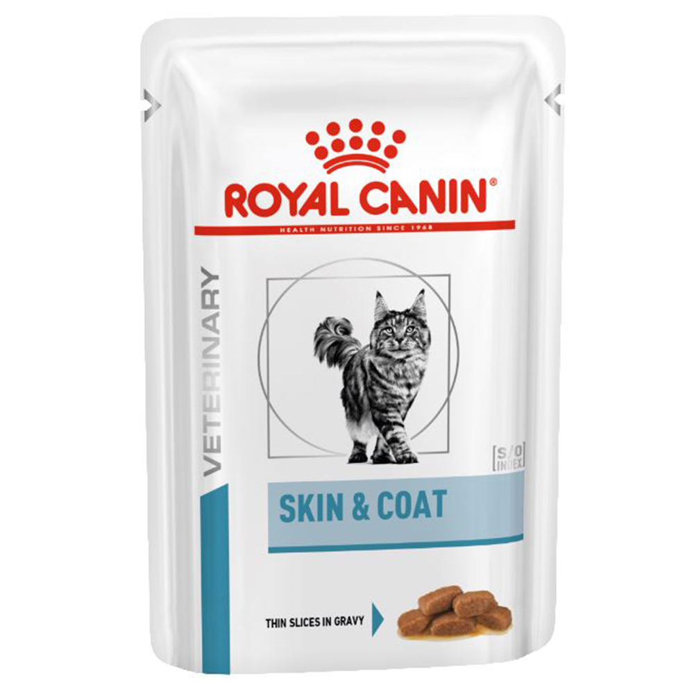 Royal Canin Veterinary Diet Feline Skin & Coat – 12 x 85 g