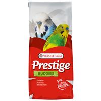 Versele-Laga Prestige Budgies, hrana za tigrice, 100% Pure Nature, pakiranje s dvije tigrice i vidljivom hranom od sjemenki.
