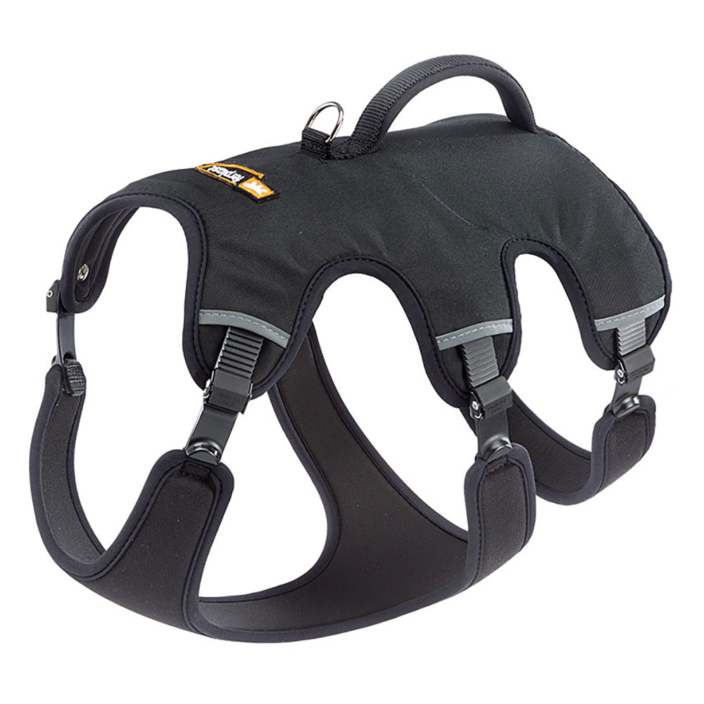 Fotografie produktu: Postroj Ferplast Ergotrekking, černý - velikost S: obvod hrudníku 46 - 56 cm