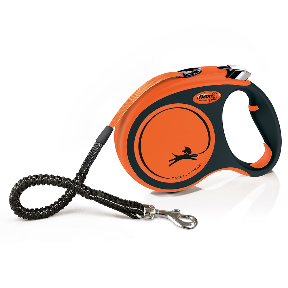flexi Xtreme bandkoppel orange, 5 m - L: upp till 65 kg