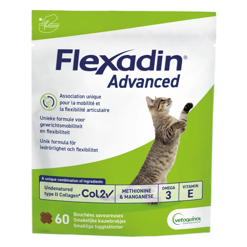 Vetoquinol Flexadin Advance para gatos - 60 uds.