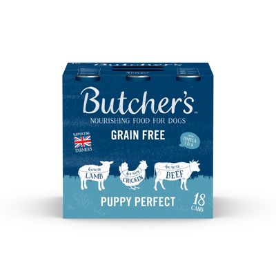 Butcher's Grain Free Puppy Perfect 18 x 400g Mixed Pack