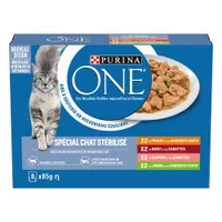 PURINA ONE chat stérilisé - 8 x 85 g