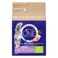 PURINA ONE Sensitive Adult Turkey & Rice Dry Cat Food - Multibuy: 2 x 2.8kg