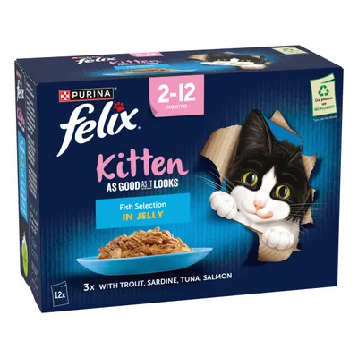 Felix Kitten As Good As It Looks - Saver Pack: Fish Selection in Jelly (24 x 85g) Felix Kitten As Good As It Looks - Saver Pack: Fish Selection in Jelly (24 x 85g)