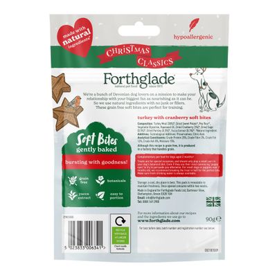 Forthglade Christmas Soft Bites - Turkey & Cranberry - 90g