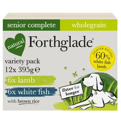 Forthglade Complete Meal Wholegrain Senior Dog - Lamb & White Fish - 12 x 395g