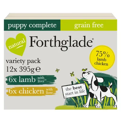 Forthglade Complete Meal Grain Free Puppy Dog - Lamb & Chicken - 12 x 395g