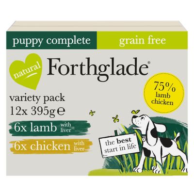 Forthglade Complete Meal Grain Free Puppy Dog - Lamb & Chicken 12 x 395g