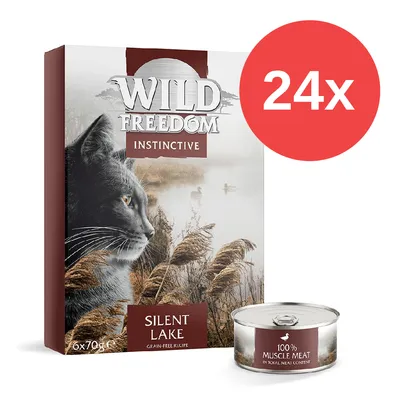 Wild Freedom Instinctive Silent Lake, 24x70g, getreidefreie Rezeptur, 100% Muskelfleisch im Gesamtfleischanteil.