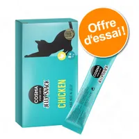 Offre d'essai : Cosma Jelly Snack pour chat - lot mixte au poisson 16 x 14 g : thon, saumon