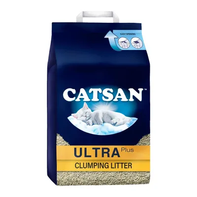 Catsan Ultra Plus Clumping Cat Litter - 3 x 5L