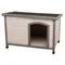 Cuccia per cani Trixie Natura Classic con tetto piatto L 104 x P 68 x H 72 cm, grigio