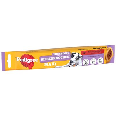 Pedigree Jumbone Riesenknochen, Rind & Geflügel Geschmack, weniger als 5% Fett.