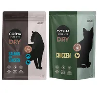 Cosma vegyes próbacsomag 2 x 2 kg - Air-Dried lazac & csirke + Extruded csirke