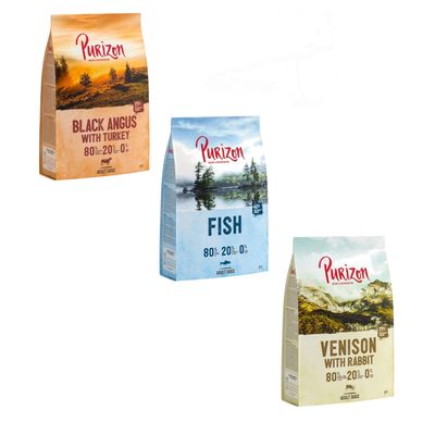Purizon Adult Grain-free Mixed Trial Packs Mixed Pack I (3 x 1kg)