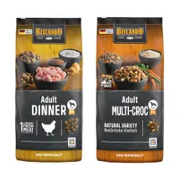 Lot Belcando 2 x 12,5/15 kg pour chien - lot mixte : Adult Dinner + Adult Multi-Croc (2 x 12,5 kg)