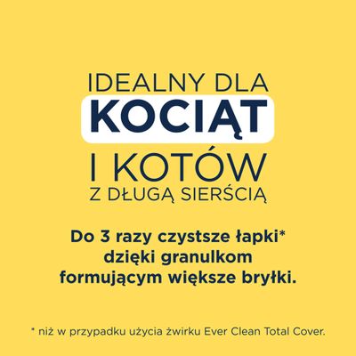 Ever Clean Super Premium żwirek zbrylający dla kotów, Litterfree Paws, idealny dla kociąt i kotów, 10L, 99,9% bezpyłowy, z aktywnym węglem i zapachem.