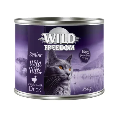 Wild Freedom Senior Wild Hills, kanaa ja ankkaa, 100 % viljaton resepti, 200 g.