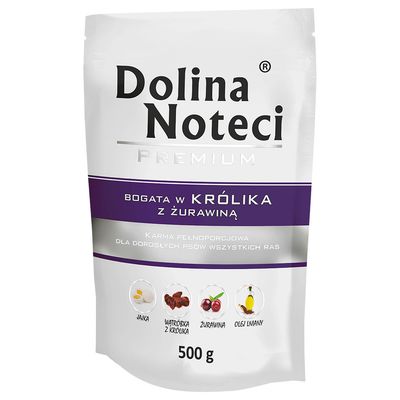 Dolina Noteci Premium in Beuteln, 10 x 500 g Reich an rabbit mit Cranberry