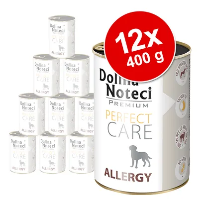 Dolina Noteci Premium Perfect Care Allergy, 12x 400g konzervy. Pro citlivé psy, s lososovým olejem, bez obilovin.