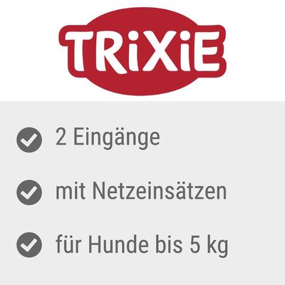 Trixie. 2 Eingänge, mit Netzeinsätzen, für Hunde bis 5 kg.