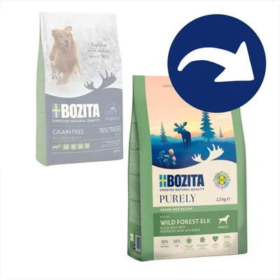Bozita Grain Free Purely Wild Forest Elk, alce de la naturaleza nórdica, adulto, 2,5 kg. Proteína 26%, grasa 16%, sin cereales, 79% proteína animal. Bozita Grain Free Purely Wild Forest Elk, alce de la naturaleza nórdica, adulto, 2,5 kg. Proteína 26%, grasa 16%, sin cereales, 79% proteína animal.