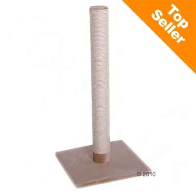 Raapimapuu, jossa korkea vaalea sisalipylväs ja neliönmuotoinen alusta. Oikeassa yläkulmassa oranssi merkintä: Top Seller.