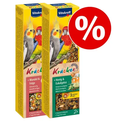 Mixpaket Vitakraft Kräcker Grosssittich 2 x 180 g - Mix (2 Sorten)