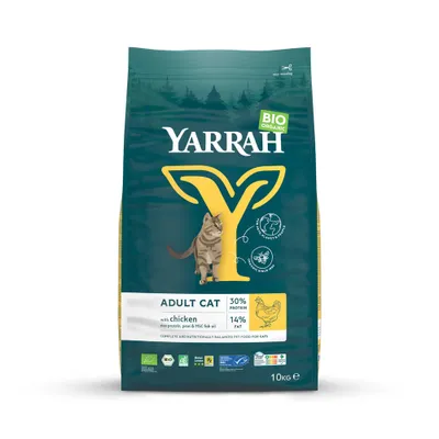 Yarrah Luomu kissanruoka luomukana - säästöpakkaus: 2 x 10 kg Yarrah Luomu kissanruoka luomukana - säästöpakkaus: 2 x 10 kg