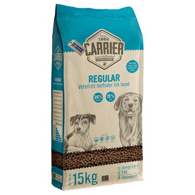Carrier Regular -koiranruoka säästöpakkaus: 2 x 15 kg