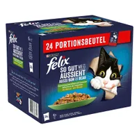 Felix Elke Dag Feest in Gelei Kattenvoer 24 x 85 g - Met Lekkere Groenten (24 x 85 g)