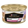 PURINA PRO PLAN Cat 48 x 85 g umido per gatto Delicate Mousse Tacchino