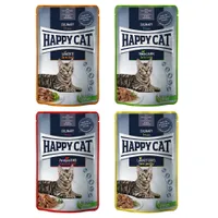 Happy Cat Meat en sauce 24 x 85 g pour chat - lot mixte II