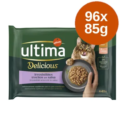 Ultima Delicious Adult Sterilized 96 x 85 g - Halváltozatok