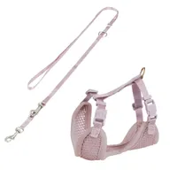 Trixie Junior Welpen-Softgeschirr mit Leine - 26-34 cm/10 mm, 200 cm, flieder