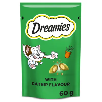 Dreamies Cat Treats - Catnip - 60g