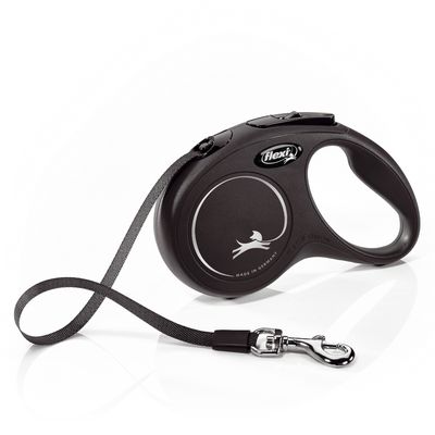 flexi New Classic Black Harness Lead Small - 5m Black