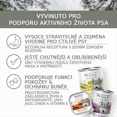 Wolf of Wilderness Adult 6 x 150 g vanička