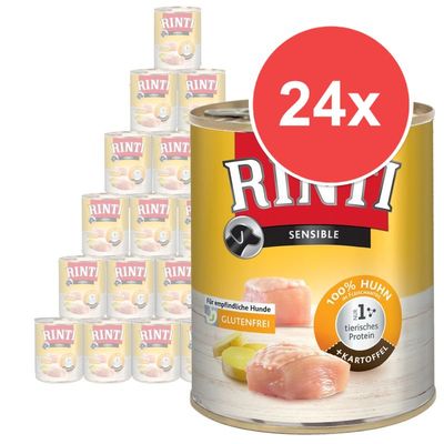 Výhodné balení RINTI Sensible 24 x 800 g jehněčí mix, 2 druhy