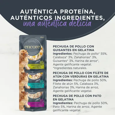 Encore en gelatina en bolsitas 5 x 100 g para perros - Pack mixto - Finest Selection